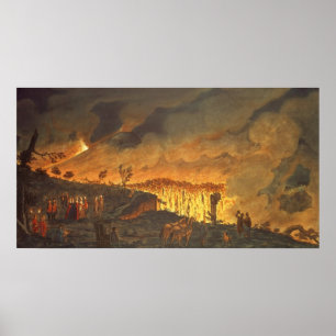 Sir William Hamilton, der Ferdinand IV zeigt Poster