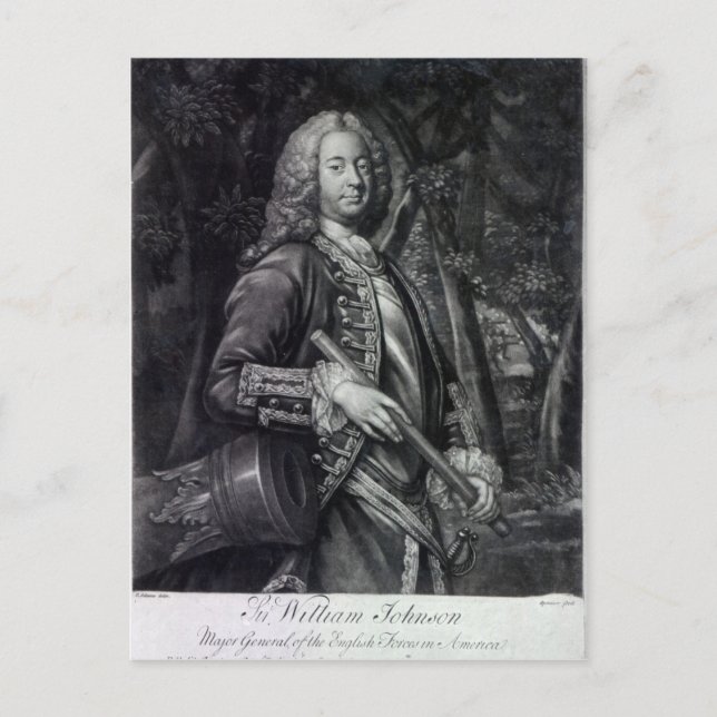 Sir William Johnson Postkarte (Vorderseite)
