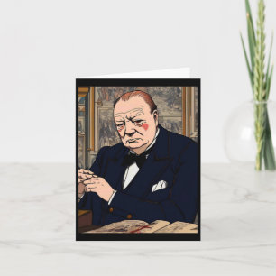 Sir Winston Churchill 4 Sticker Karte