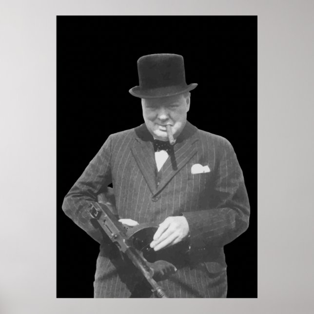 Sir Winston Churchill Poster (Vorne)