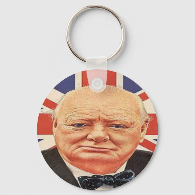 Sir Winston Churchill Schlüsselanhänger (Vorderseite)