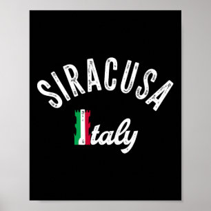 Siracusa Sizilien Urlaubs-Souvenir - Retro Siracus Poster