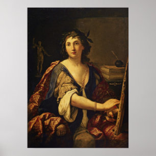 Sirani - Anklage auf Malerei (Selbstportrait) Poster
