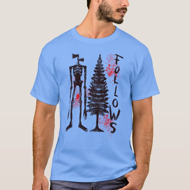 Siren Head Silhouette: Urban Legend Vibes T-Shirt (Vorderseite)