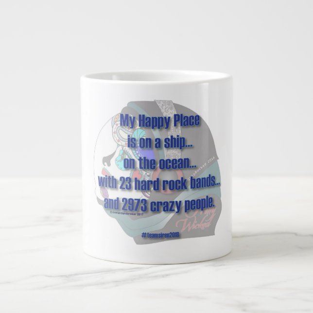 Siren - Mein glücklicher Ort Jumbo-Tasse (Vorderseite)