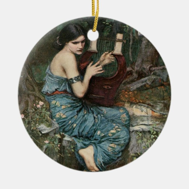 Siren Playing Musik für Seeleute Keramik Ornament (Vorne)
