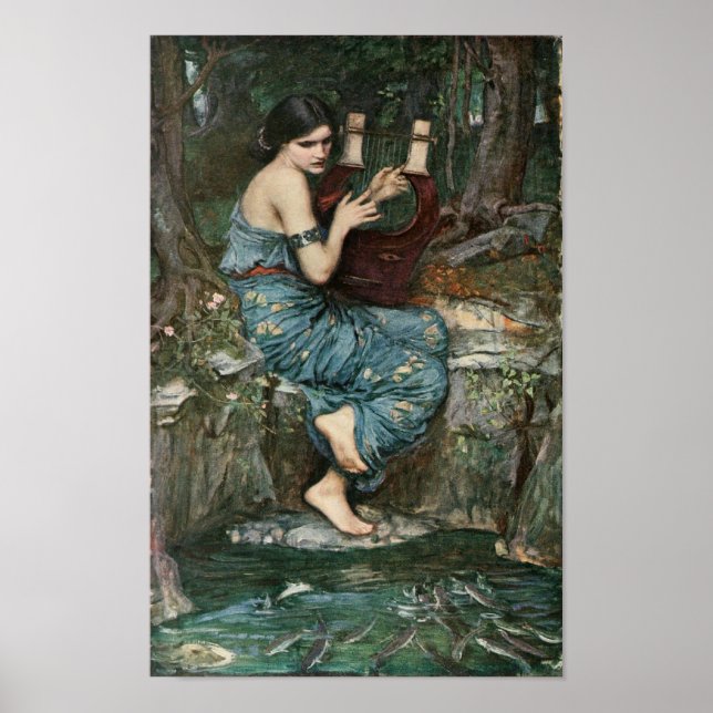 Siren Playing Musik für Seeleute Poster (Vorne)