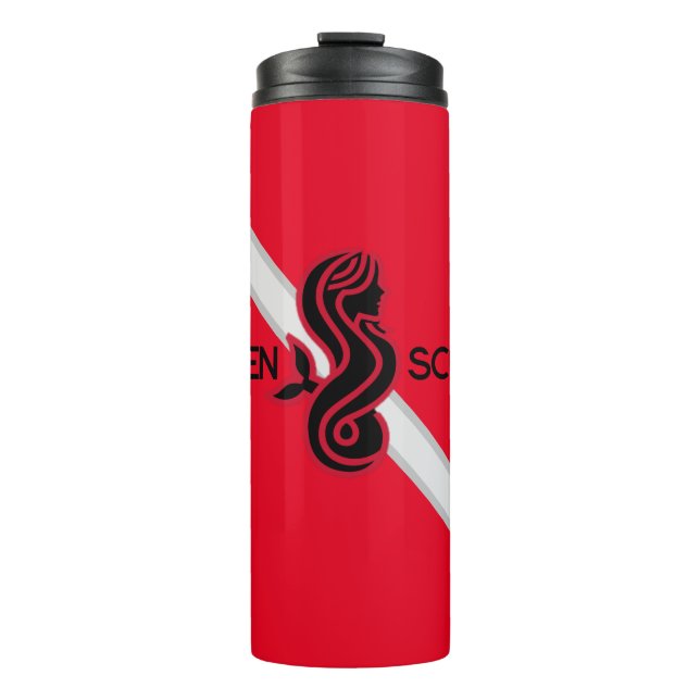 SIREN SCUBA - Red/Dive Flag, thermische Tasse (Vorderseite)