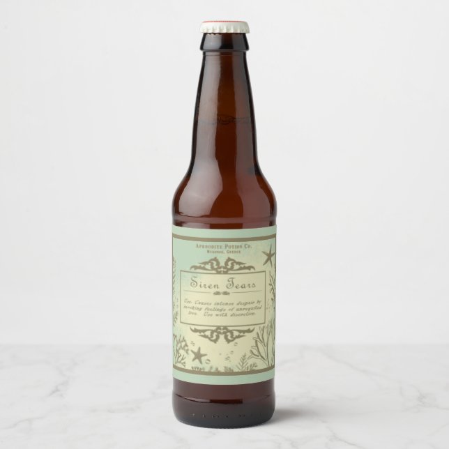 Siren Tears Craft Bière Étiquette (Devant)