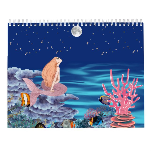 Sirena mirando la luna kalender (Rückseite)