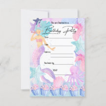 Sirena-PARTY EINLADUNG