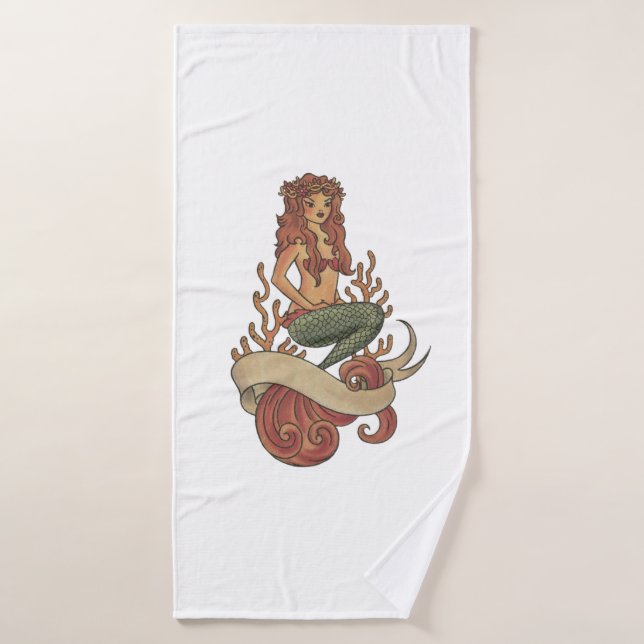 sirène (Serviette de bain)