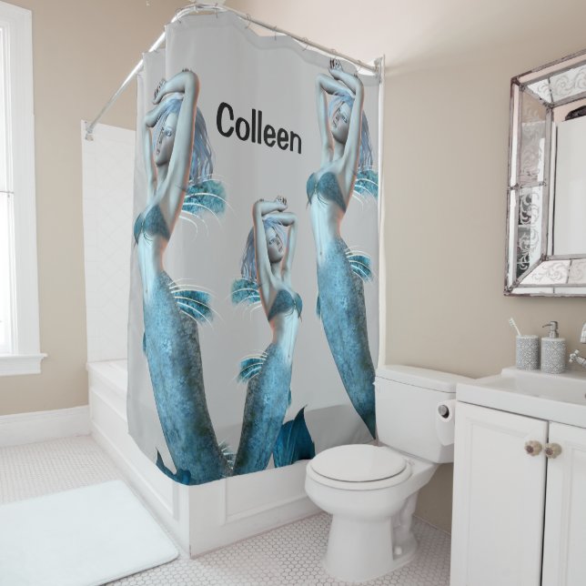 Sirène de rideau de douche (En situation)