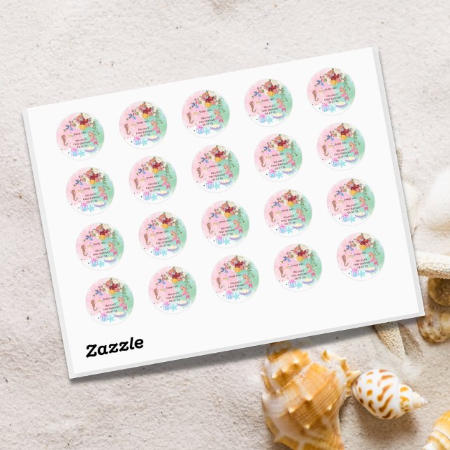 Sirène Sous Les Stickers Merci De Mer (Créateur téléchargé)