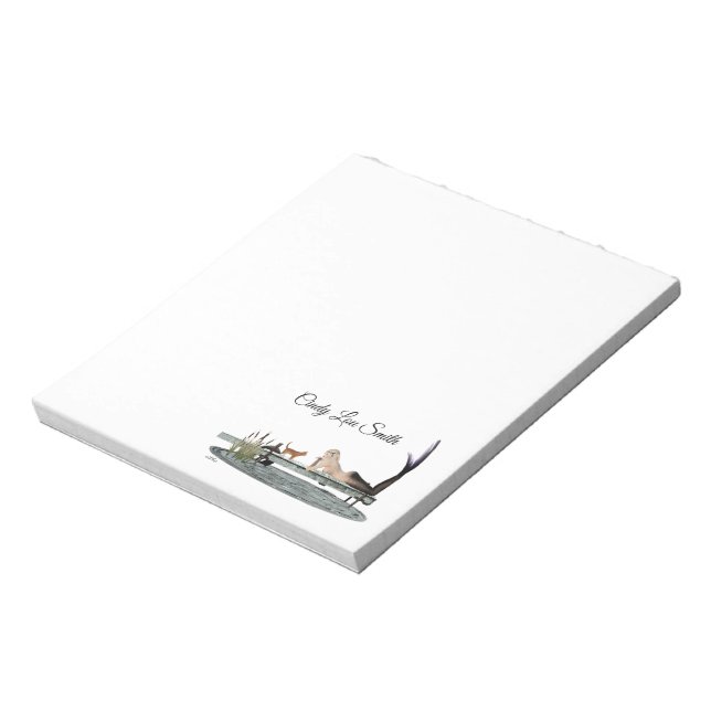 Sirène Sur Le Bloc-Notes De La Quai De Bateau (Tourné)