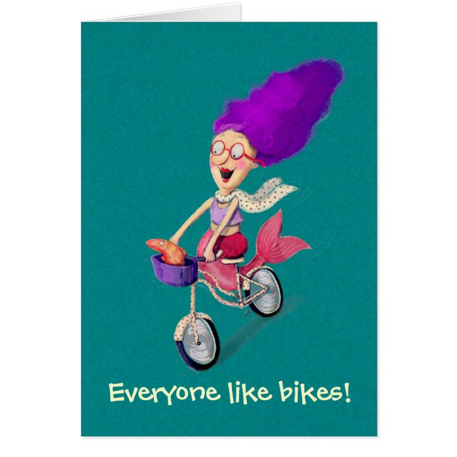 Sirène sur le vélo (Devant)