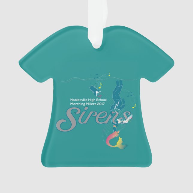 Sirene-Verzierung Ornament (Vorderseite)