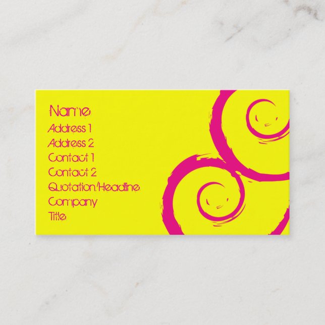 Sirene Visitenkarte (Vorderseite)