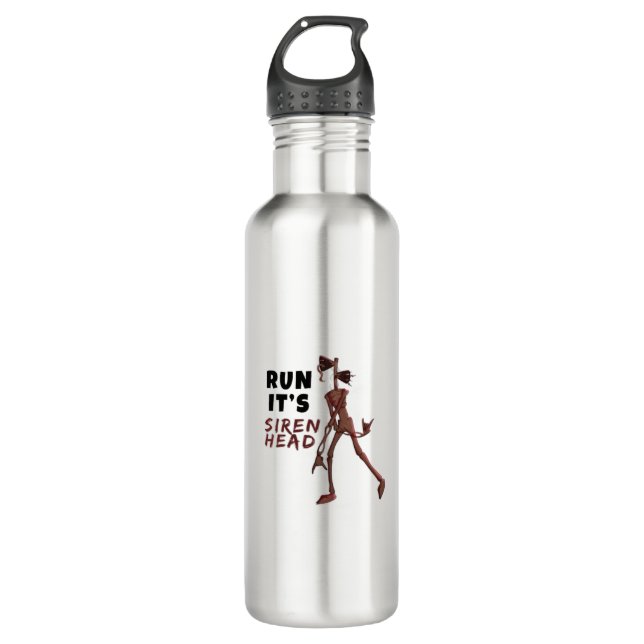 Sirenenkopf Edelstahlflasche (Vorderseite)