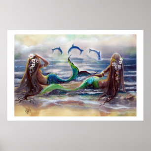 Sirènes et affiche 2013 de dauphins