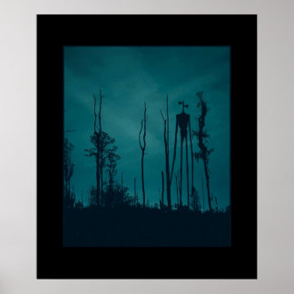 Sirenhead Siren Head Horror Creepypasta Poster