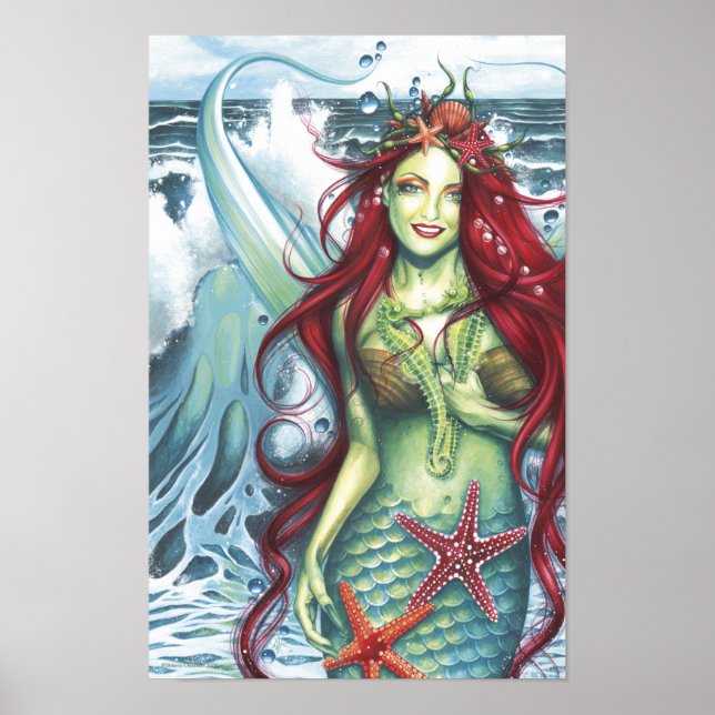 Sirens Liebe a Mermaids Kiss Poster (Vorne)