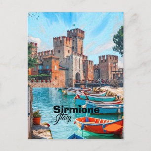 Sirmione Italien Reise Postkarte, Sirmione Reise P Postkarte