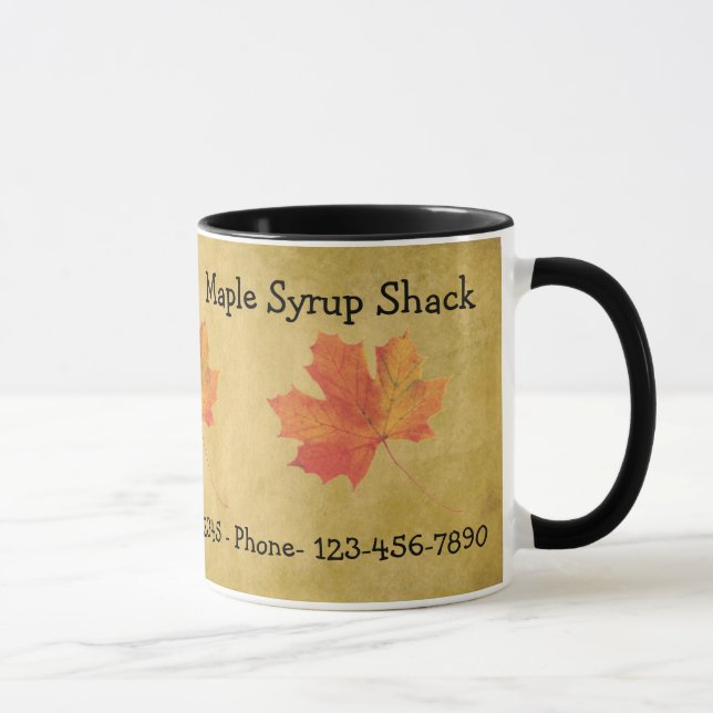 Sirop d'érable Feuille Maple Business Mug (Droite)