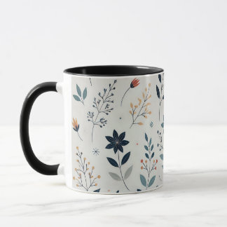 Sirop en fleurs : La tasse à café florale feuillue