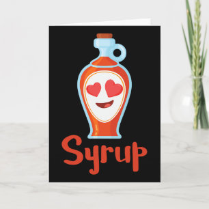 Sirup für Pfannkuchen Paarkostüm Halloween Süß Karte