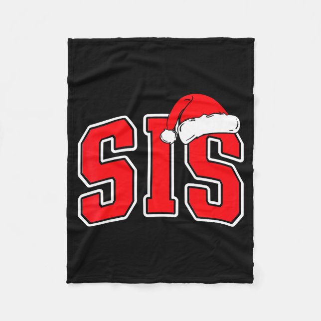 Sis Claus Christmas Matching Family Xmas Pajama Si Fleecedecke (Vorderseite)