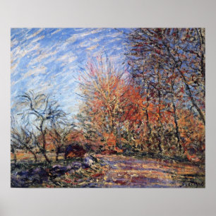 Sisley - Die Ausläufer des Fontainebleau-Waldes Poster