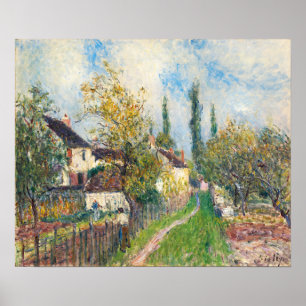 Sisley - ein Pfad bei Les Sablons Poster