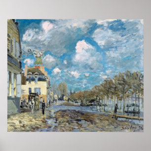 Sisley - Hochwasser in Port-Marly 1876 Poster