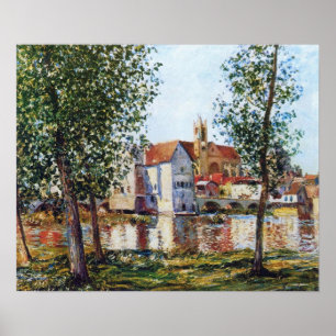 Sisley - Moret-Sur-Loing Im Morgensonne 1888 Poster