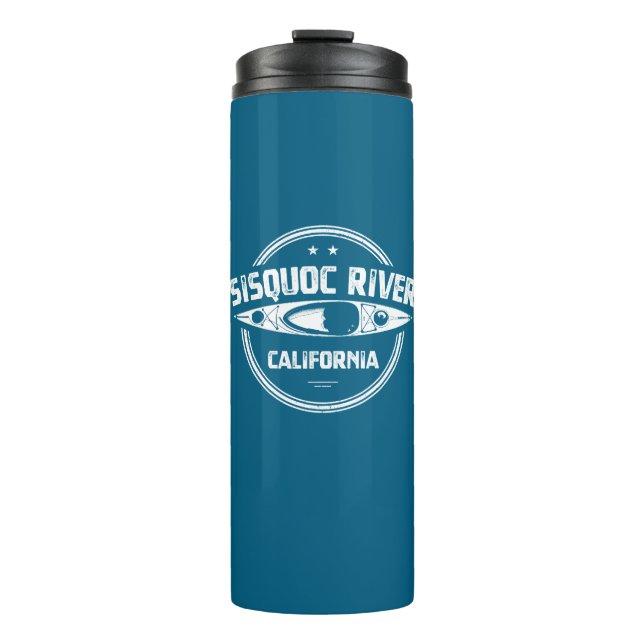 Sisquoc River California Kayaking Thermosbecher (Vorderseite)