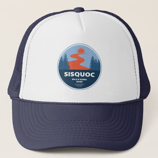 Sisquoc Wild und Landschaftlicher Fluss California Truckerkappe (Vorderseite)