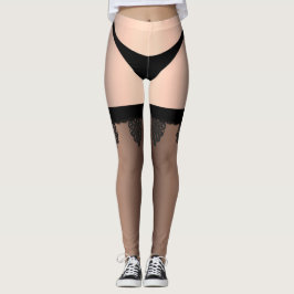 Sissy Sheer Lingerie Chastity Cover Leggings