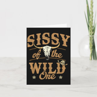 Sissy von Wild One Cowboy Western Rodeo Party M Karte