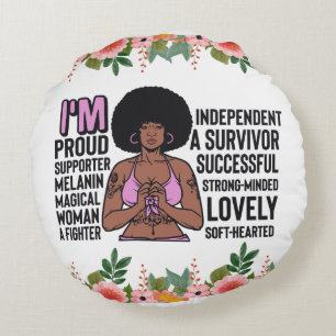 Sista Bla: Inspiration für positive Worte Rundes Kissen