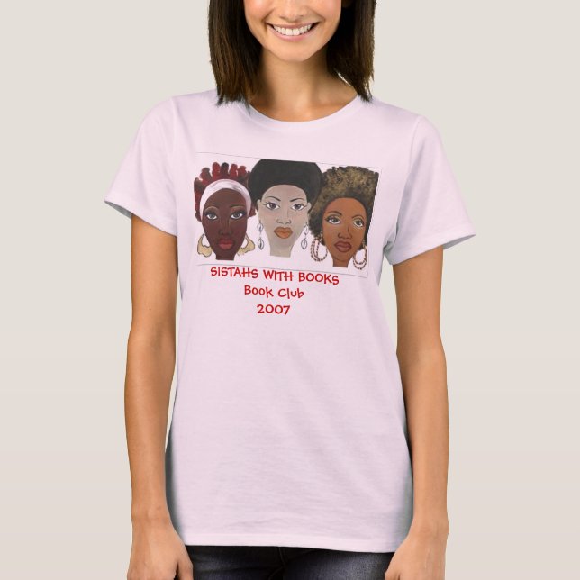 Sistahs mit Büchern T-Shirt (Vorderseite)