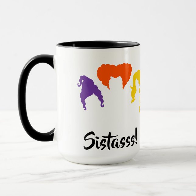 Sistasses ! Hocus Pocus Thème Automne Café Mug (Gauche)