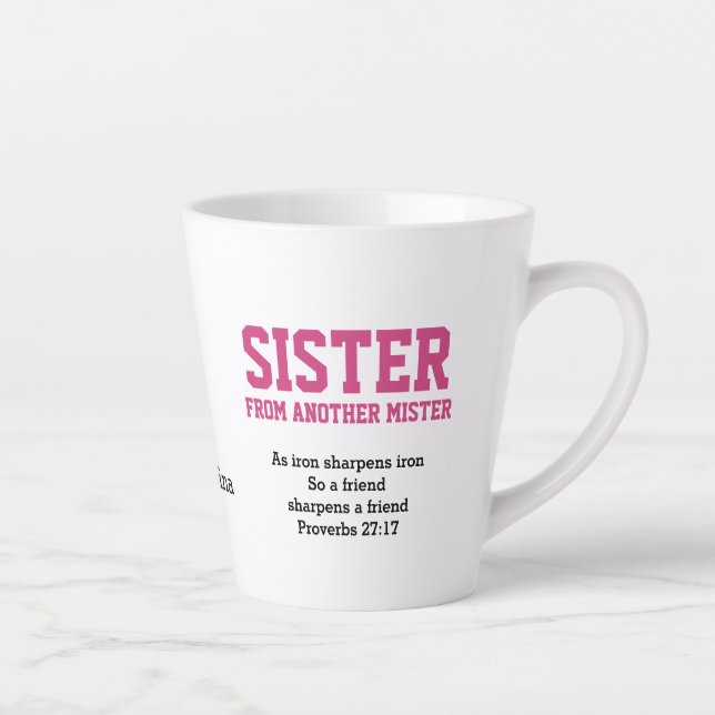SISTER AUS EINEM ANDEREN MISTER-Monogramm Milchtasse (Rechts)