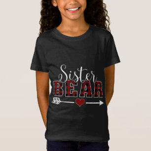 Sister Bear Buffalo Kariert Arrow Daughter Weihnac T-Shirt