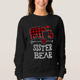 Sister Bear, Red Buffalo Kariert Sister Bear Pajam Sweatshirt