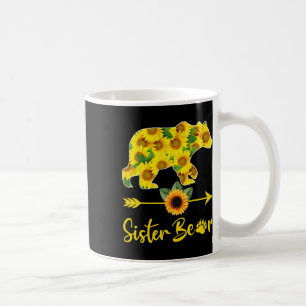 Sister Bear Sunflower Shirt Futhers Day Sister Kaffeetasse