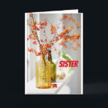 "SISTER" BEREIT, IHRE GEBURTSTAGSKARTE ZU FEIERN KARTE<br><div class="desc">VIELEN DANK,  DASS SIE VON EINER MEINER ACHT GESCHICHTEN GESCHAFFEN HABEN!</div>