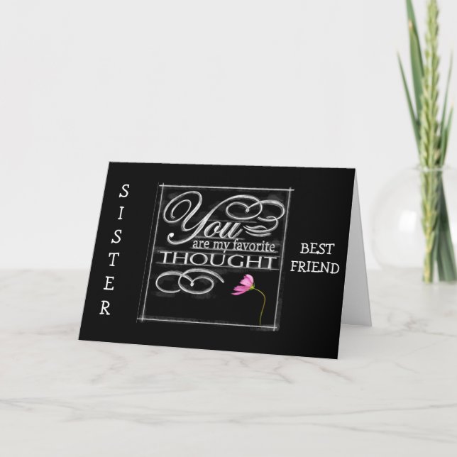 SISTER/BEST FRIEND-BEST BIRTHDAY JE KARTE (Vorderseite)
