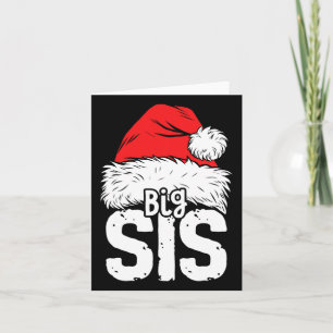 Sister Big Weihnachtsfamilie Matching Pajamas Karte