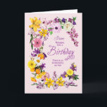 Sister Birthday Blume Frame Card Karte<br><div class="desc">Eine BlumenGeburtstagskarte,  die einer Schwester einen wunderbaren Geburtstag schenken möchte. Ein Rahmen von vielen Blume mit einer herzlichen Botschaft,  um einen wunderbaren Geburtstag zu erleben.</div>
